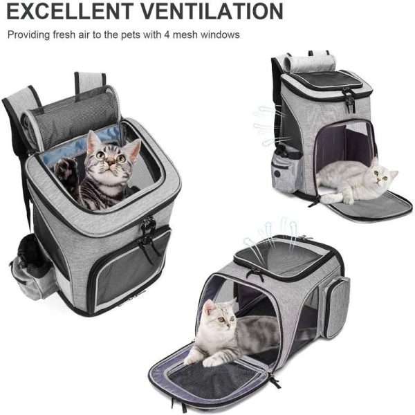 The expandable Cataro cat backpack has excellent ventilation