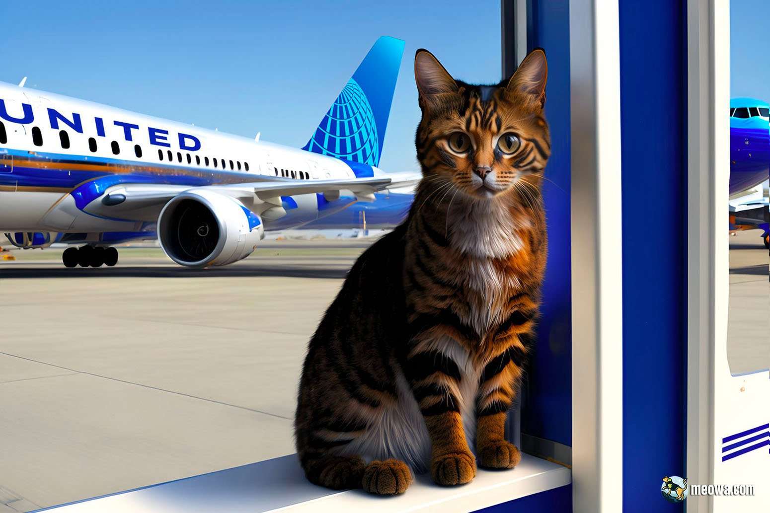 United Airlines cat travel