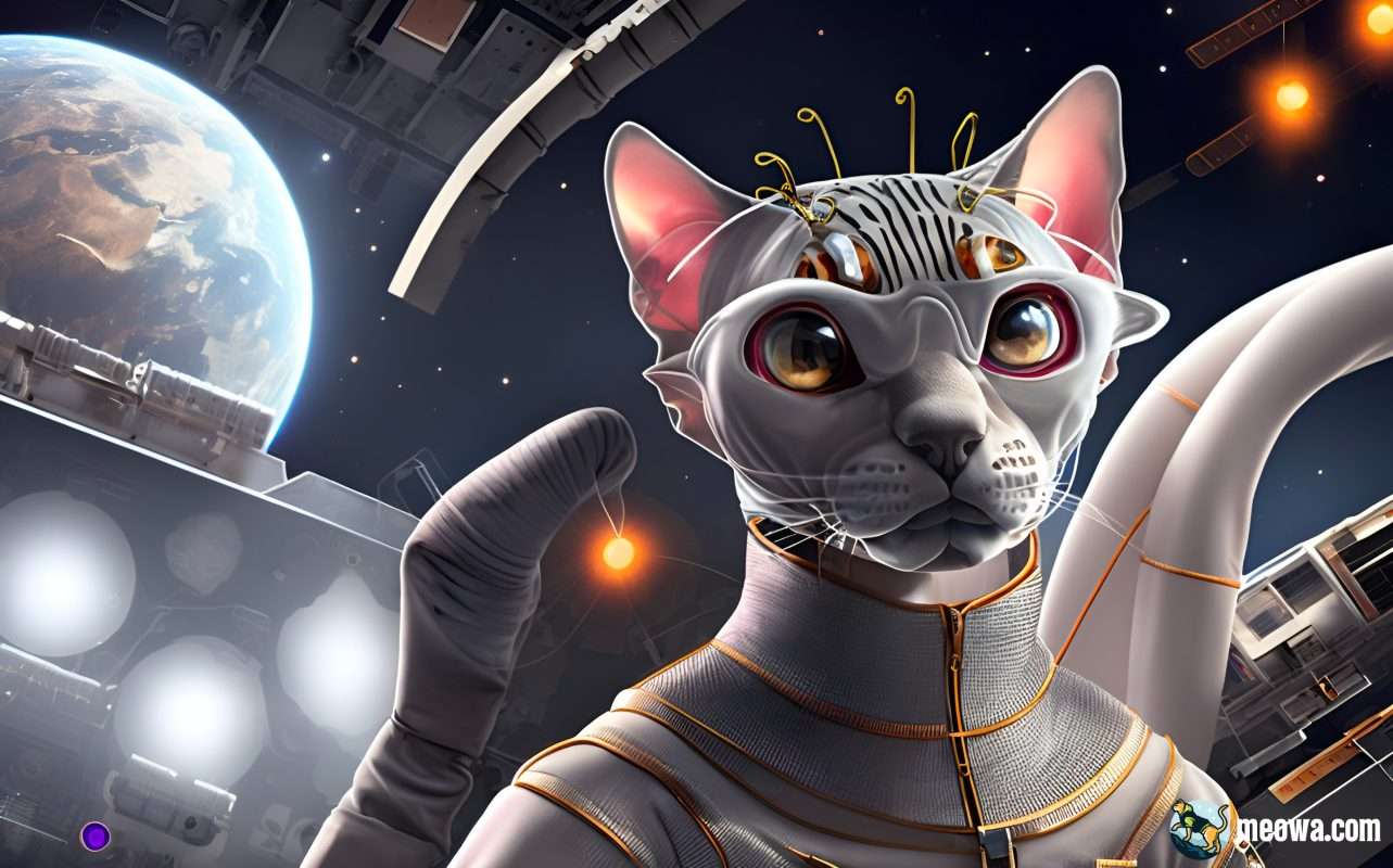 cat in space desktop walllpaper 04