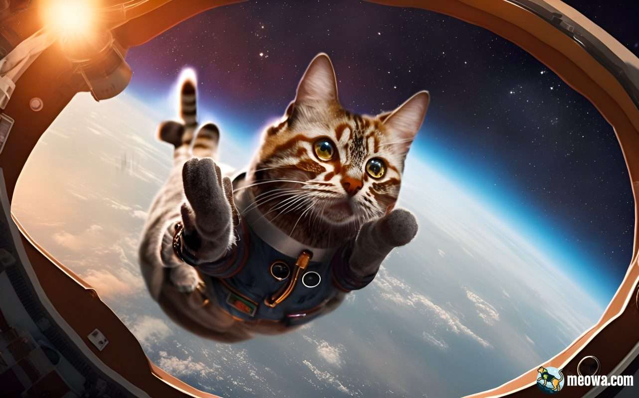 cat in space desktop walllpaper 06