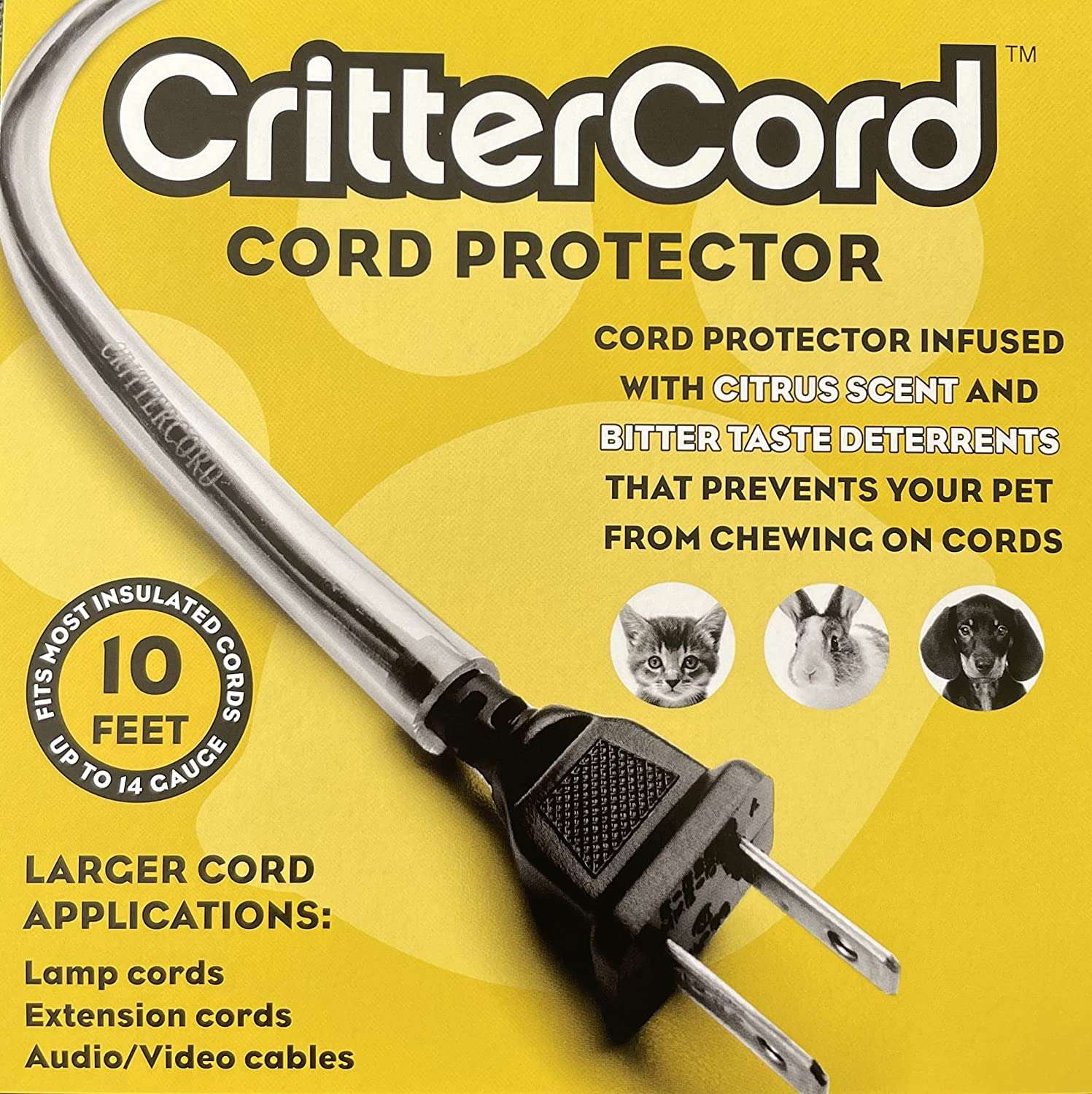 Crittercord infused with citrus scent. Protect Your Pet from Chewing Hazardous Cords