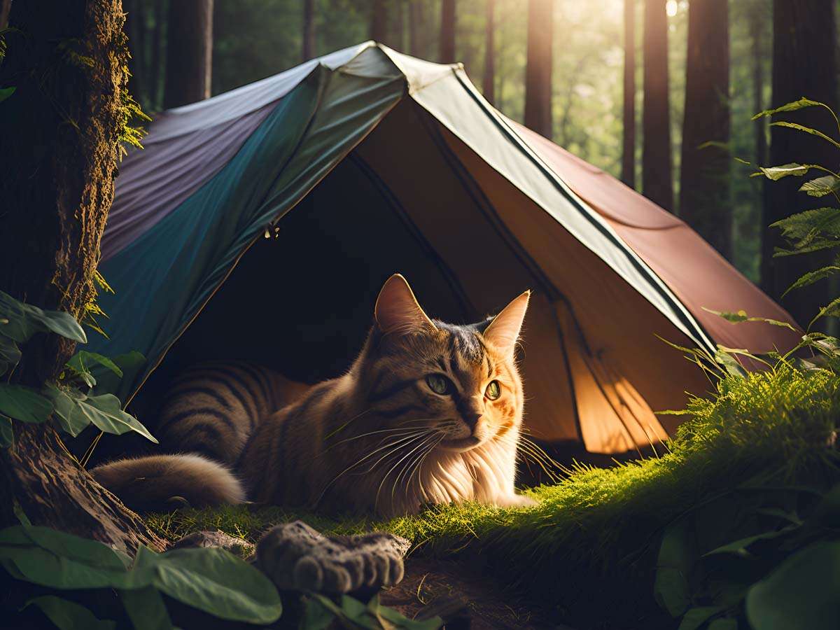 Adventure tent sale for cats