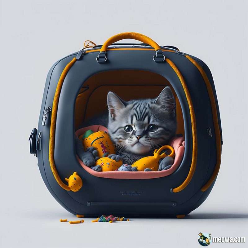 cozy cat carrier grey kitten 2