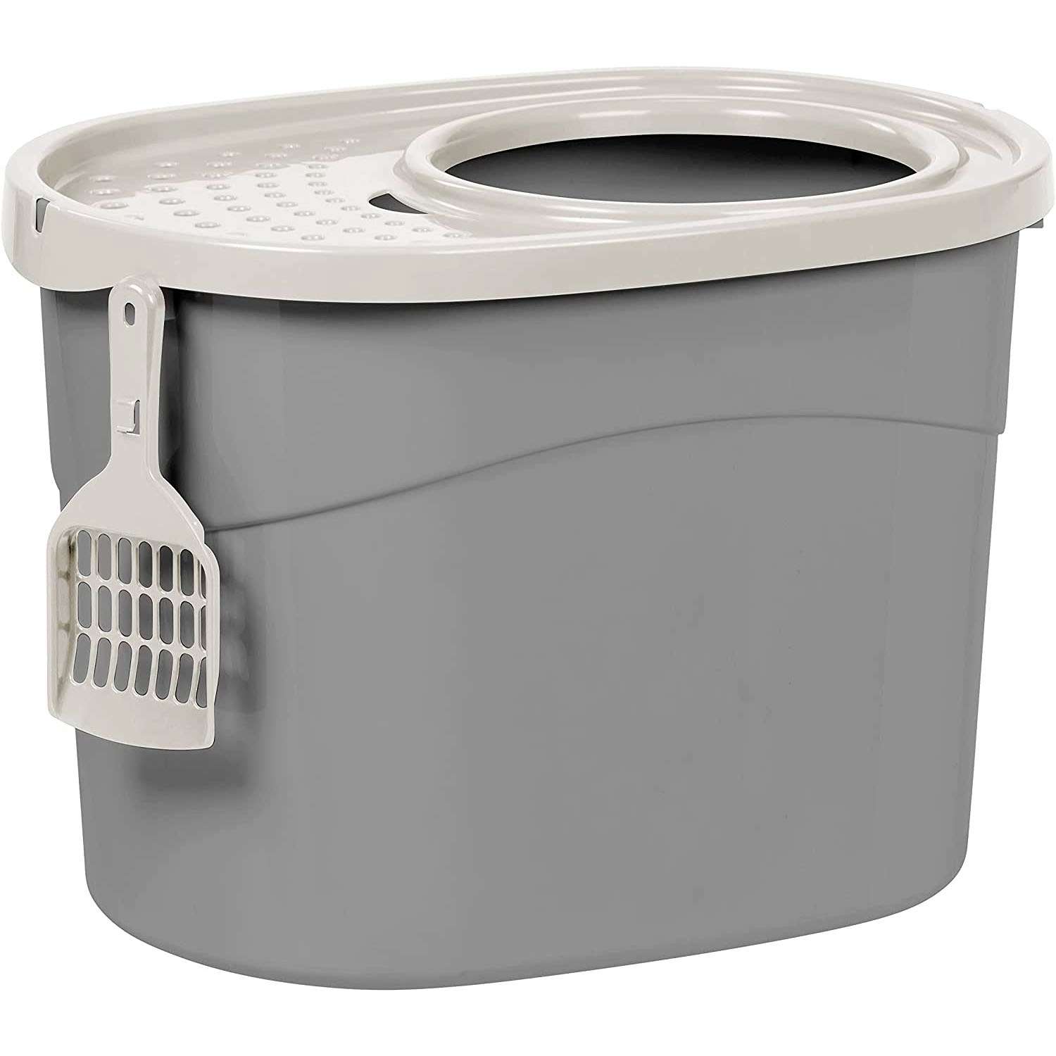 RIS USA Oval Top Entry Cat Litter Box