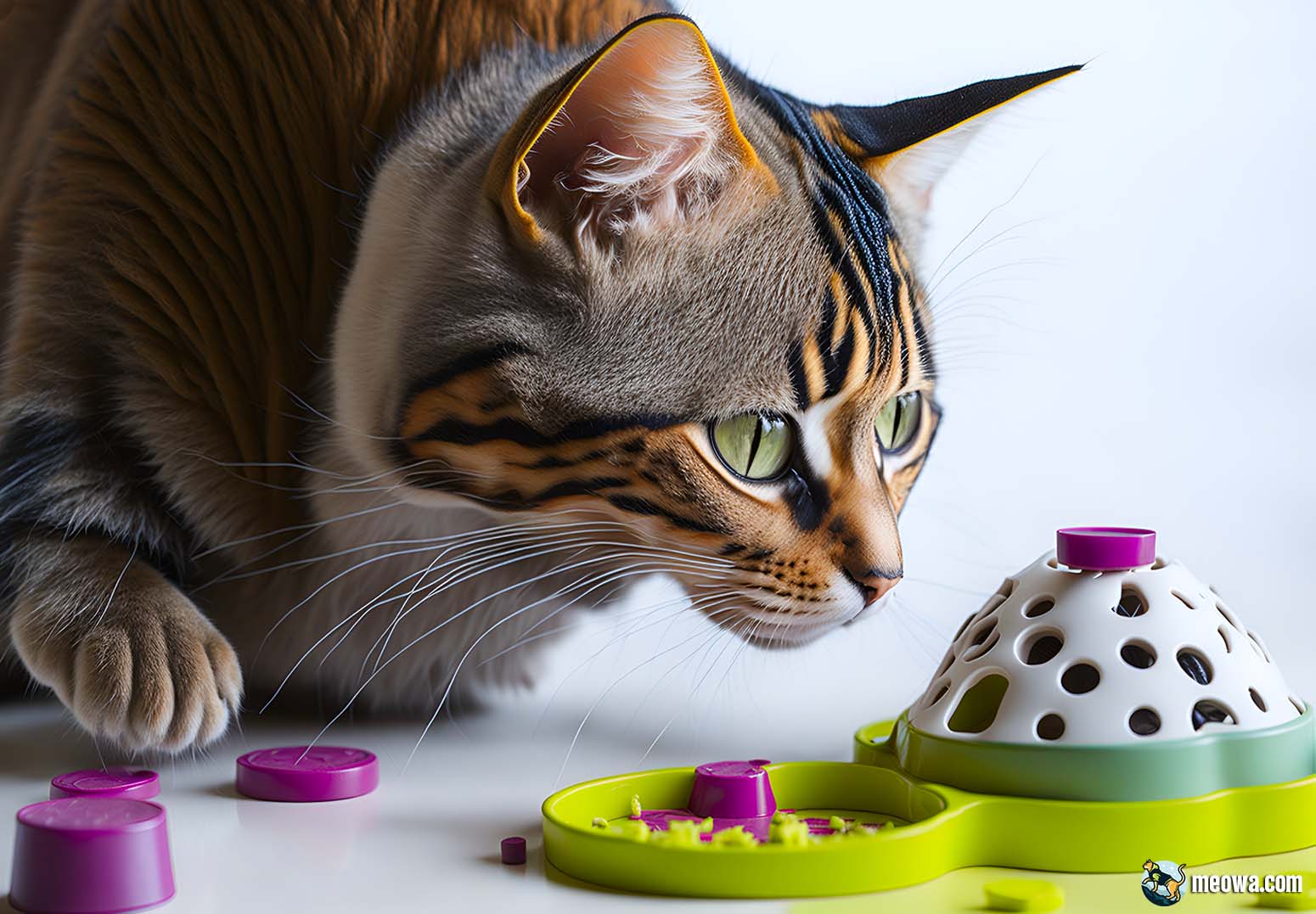 All for Paws Interactive Puzzle Cat Feeder, Treat Game Maze Toy Cat Brain  Stimulation Toys Slow Feeder for Indoor Cats Classic