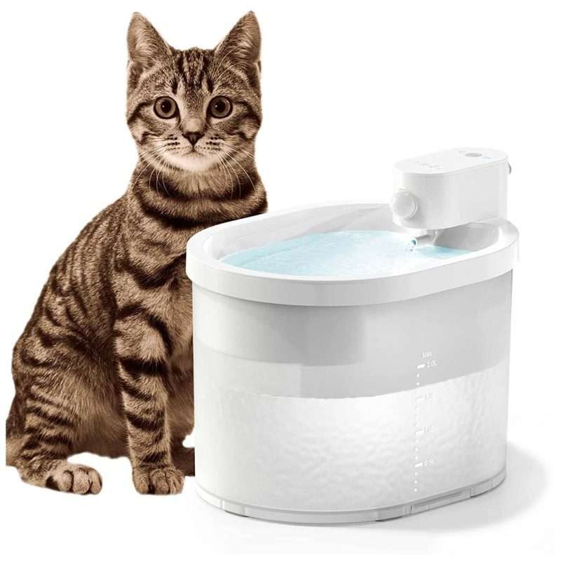 uahpet Wireless & Battery Operated Cat Water Fountain