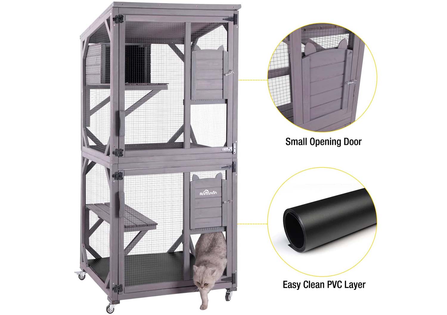 aivituvin catio outdoor cat house