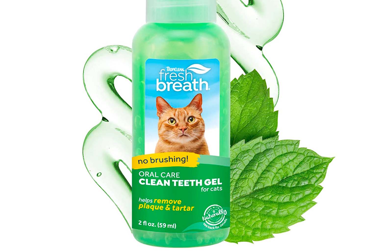 TropiClean Fresh Breath Oral Care Gel for Cats